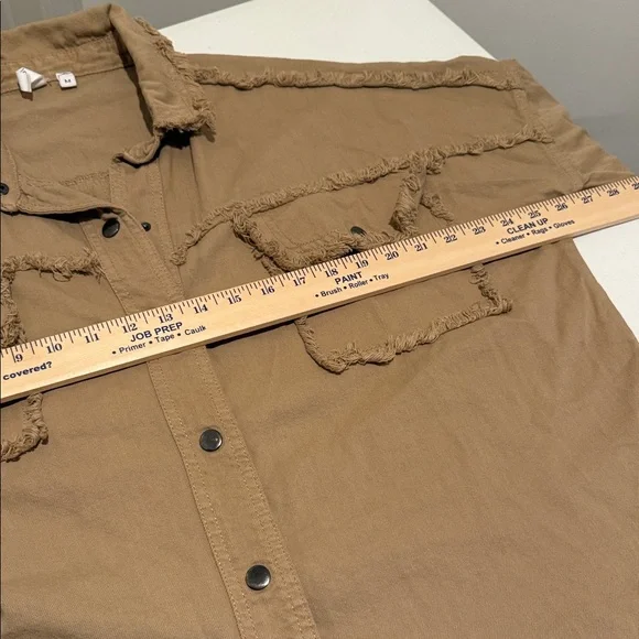 NWOT Olive Rock & Roll Utility Field Jacket Oversized Medium by elan - Picture 7 of 13